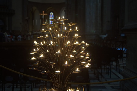Candelabrum in the Cathedral of Florenceのeditorial素材