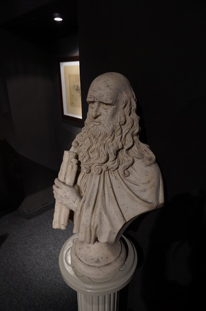 Bust of Leonardo da Vinciのeditorial素材