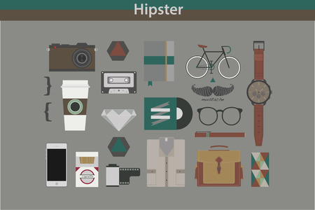 Hipsterのイラスト素材