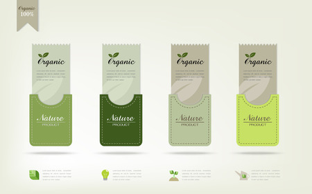 Vintage cardboard paper vector bannerのイラスト素材