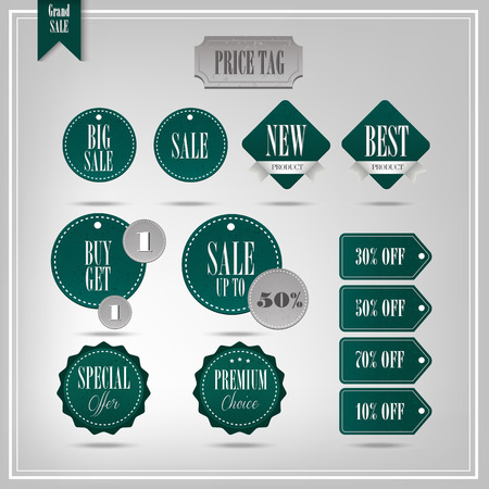 Set of vector badges and labelsのイラスト素材