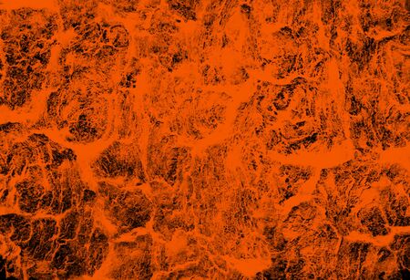 orange abstract splash on black backgroundの写真素材