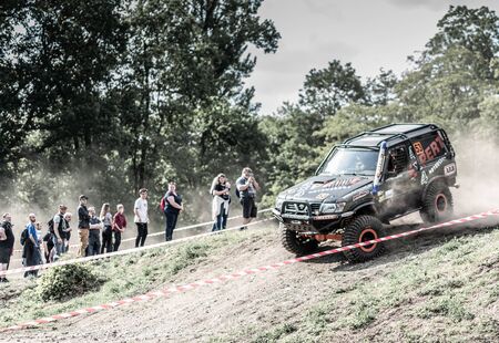 Prague, Czech republic - 16/5/2019 Nissan Patrol Offroad Special 4x4のeditorial素材