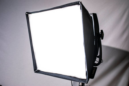 Softbox Film Light on C-Standの写真素材