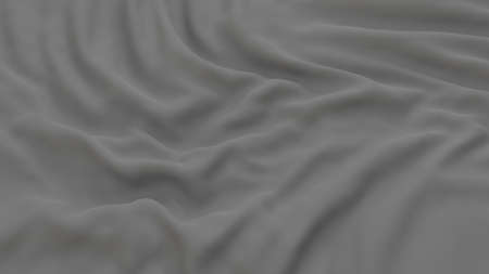 Abstract creased ripple stripes luxury soft and smooth fabric cloth 3D render illustrationの写真素材