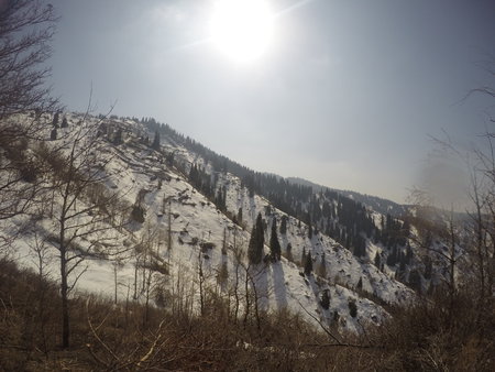 Mountain Almatyの写真素材