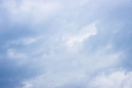 Soft blue cloudy sky before the rain