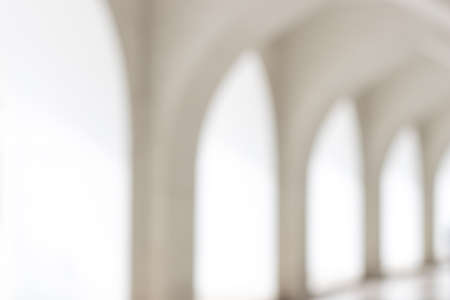 Abstract shapes defocused blurry bright backgroundの写真素材