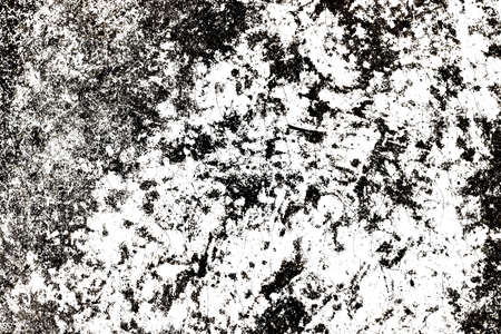 Monochromatic old concrete wall surface with heavy grunge texture and crack linesの写真素材