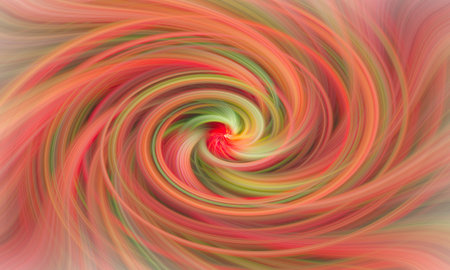 Futuristic multicolor spiral background with abstract light tail effects