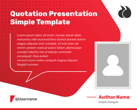 Professional testimonial and quotation presentation modern social media templateのイラスト素材