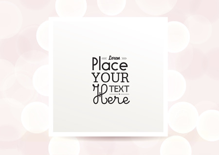 Isolated vector photo frame or paper sheet on  beautiful shiny lights. EPS 10のイラスト素材