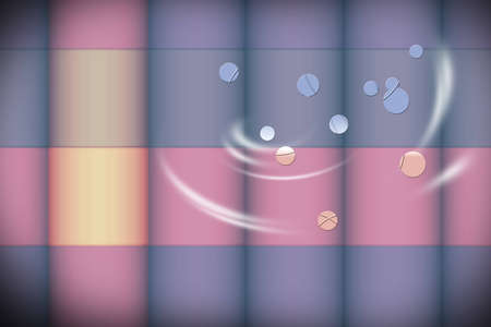Shapes Design Advertisement Background Pattern Perfect for Any Advertisement, Business Card, Billboardの写真素材