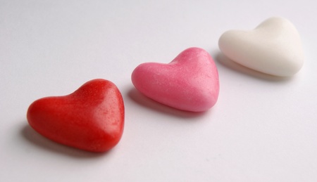 Three Soap Heartsの写真素材