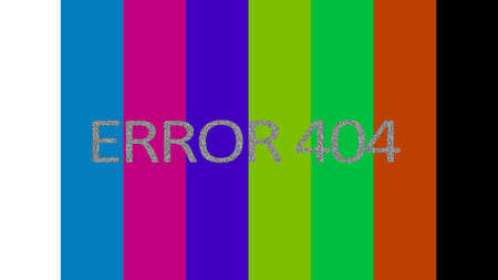 ERROR 404 static tv on vertical lines.の写真素材