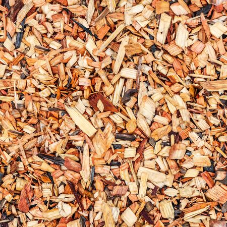 Seamless texture of sawdust of different sizesの写真素材