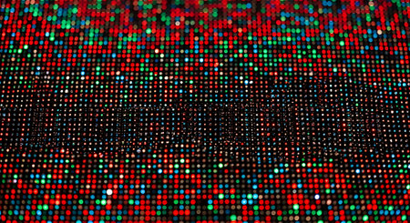 Abstract background of shimmering glitter dots and bokehの素材