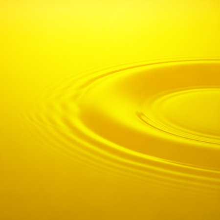 Texture background with bright yellow surface water with liquid ripple wave motion. Digital illustration for backdrop design element with abstract effects on a sunny day.の素材
