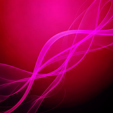 Abstract design with flowing pink lines against dark red background. Elegant and modern wallpaper for presentations, websites, or graphic projects. Ideal for banners, posters, digital artworkの素材