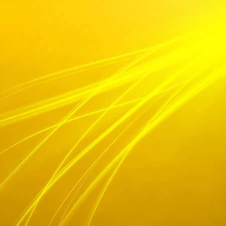 Abstract lines gradient background design with light effects and smooth curves for modern presentation and digital concept with bright sunny backdrop with yellow themeの素材