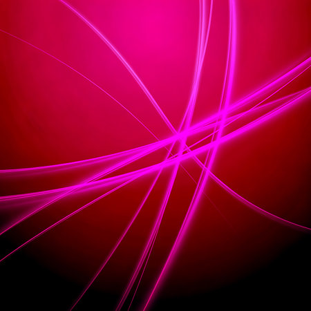Modern illustration depicting abstract design with fuchsia lines on dark gradient background with streaks of light is an elegant wallpaper with contemporary graphic art conceptの素材
