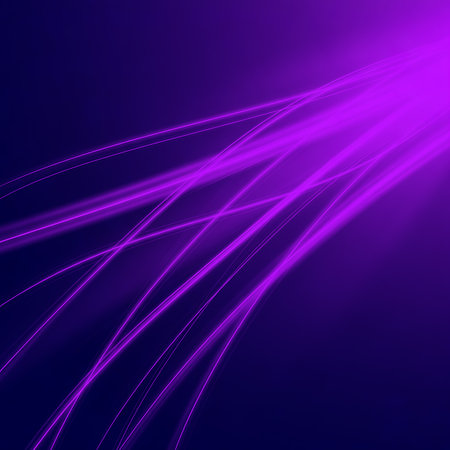 Experience purple abstract lines with a glowing effect. Dynamic design for backgrounds, digital art. Enhance creative graphic projects, visual appealの素材