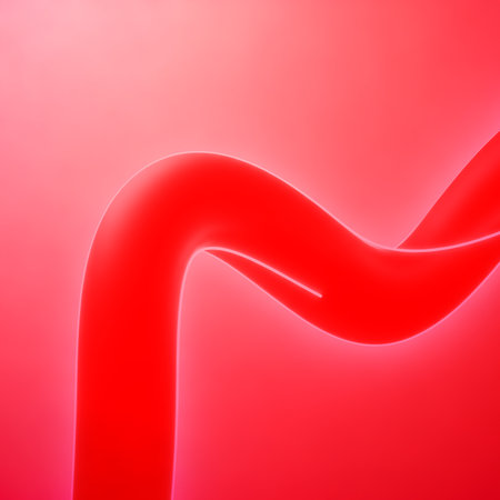 Artistic vibrant swirling red ribbon element modern illustration design adding dynamism visual appeal digital artworks backgrounds design template graphic resources.の素材