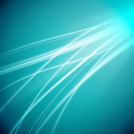 This is an abstract turquoise background featuring light streaks light beams and pattern for modern design wallpaper concept with digital style and creative effectの素材