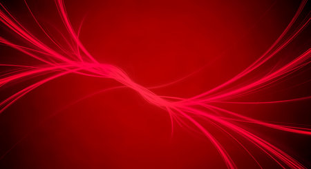 Abstract dark red backdrop with red curved lines and bright glows creates a dynamic visual for graphic designs. Suited for digital wallpaper and adds modern artistic elementの素材
