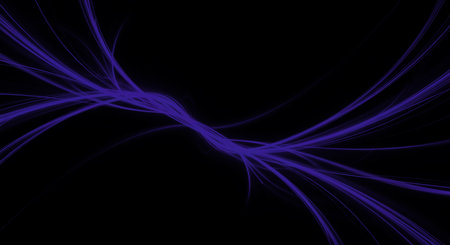 Abstract purple waves energy lines streams flow generated by ai. Modern abstract lines art design in dark black background wallpaper screen saver concept.の素材