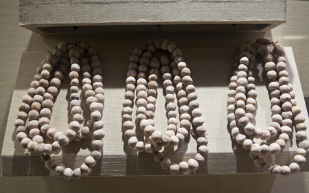 Buddhist prayer rosaryの写真素材