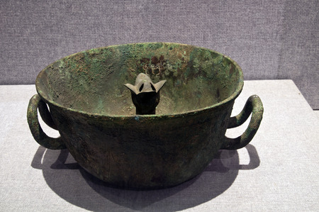 antique bronze steam potのeditorial素材