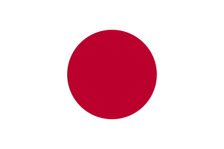 Official Large Flat Flag of Japan Horizontalの写真素材