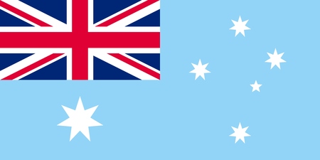 Unofficial Large Flat Flag of Australian Antarctic Territory Horizontalの写真素材