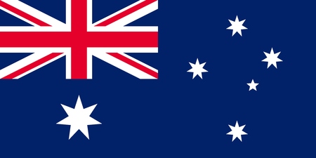 Official Large Flat Flag of Australia Horizontalの写真素材