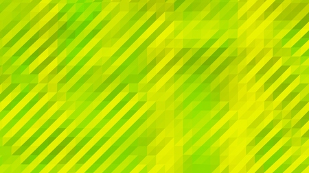 Green and Yellow Low Poly Triangles Diagonal Abstract Backgroundの写真素材