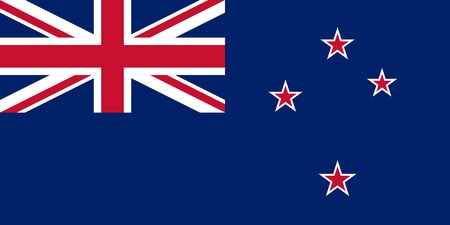 Official Large Flat Flag of New Zealand Horizontalの写真素材