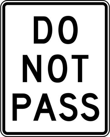Passing Zone Ends Official US Road Sign Illustrationの写真素材