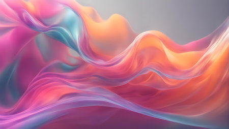 Liquid Abstract Colorful Translucent Art Background Wallpaperの素材