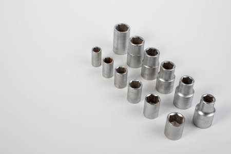 set of wrenches heads for repairの写真素材