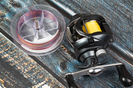 bait for fishing rods to fish in the riverの写真素材