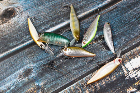 bait for fishing rods to fish in the riverの写真素材