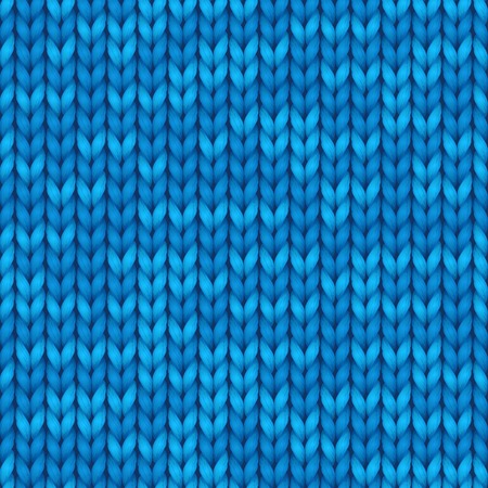 Vector seamless pattern for backgrounds, wallpaper. Blue knit seamless texture.のイラスト素材