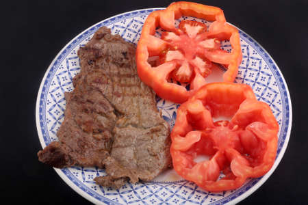 cow steak as meat high gastronomyの写真素材