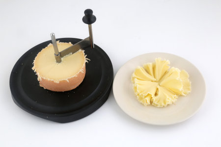 typical swiss cheese to make rosettesの写真素材