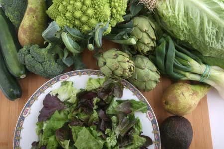 fruits and vegetablesの写真素材