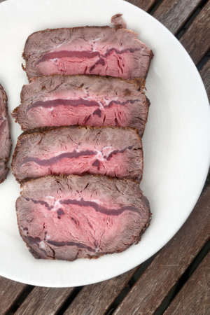 roast beef cutting pieces as meat food