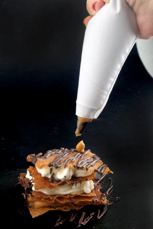 home made cake as sweet dessertの写真素材