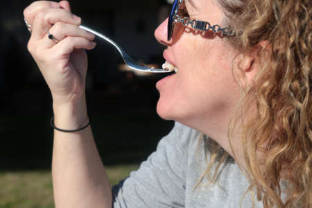 morning breakfast brunch for sundayの写真素材