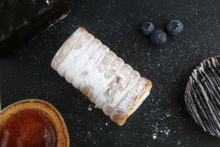 sugar and create pastry as sweet dessert